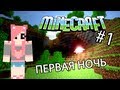 Minecraft - ПЕРВАЯ НОЧЬ (Серия 1) 