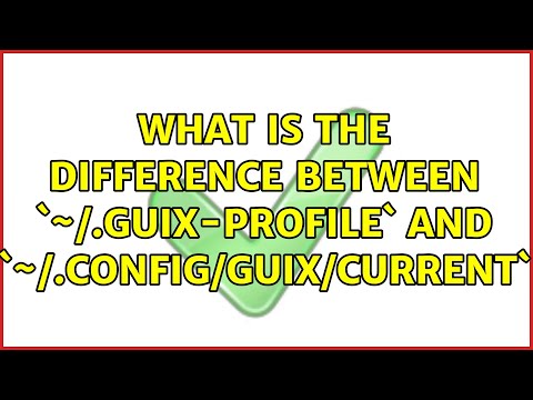 What is the difference between `~/.guix-profile` and `~/.config/guix/current`