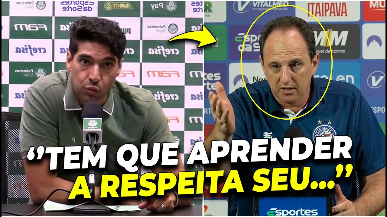 A ATITUDE VEXATÓRIA DE ABEL FERREIRA PARA CIMA DE ROGÉRIO CENI APÓS PERGUNTA POLÊMICA.