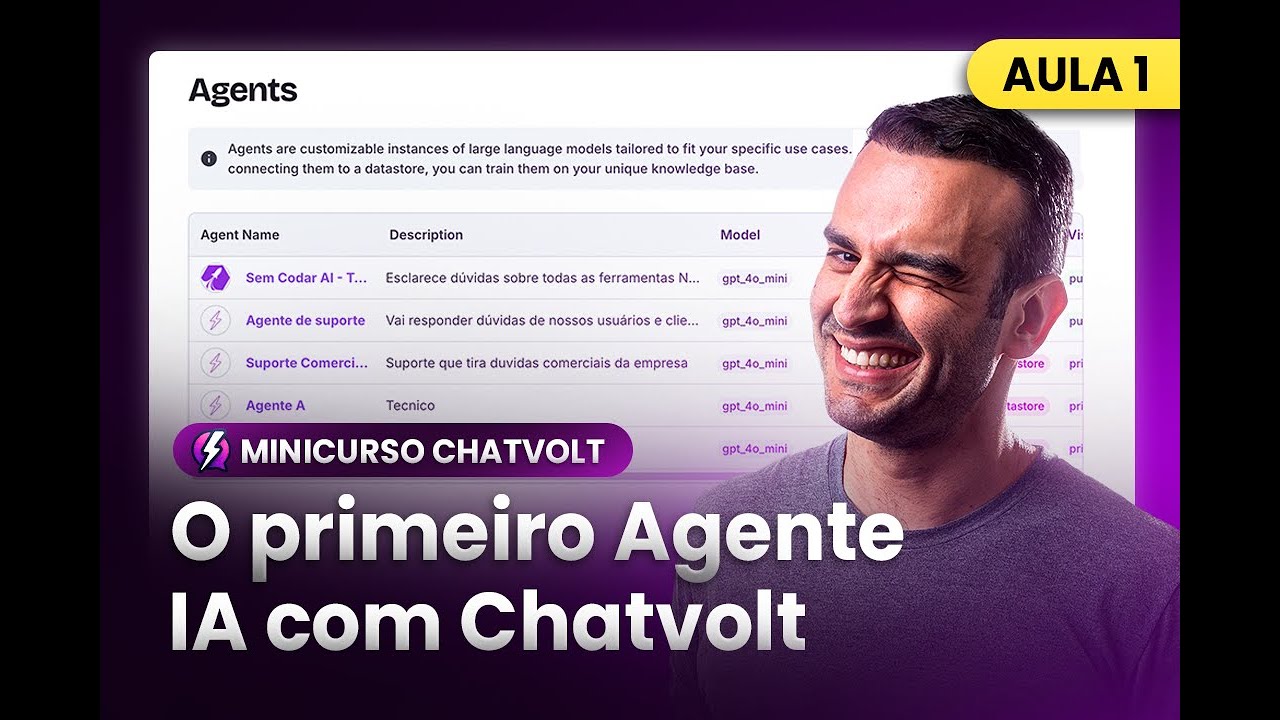 CURSO GRATUITO CHATVOLT - Criando um Agente IA do ZERO (AULA #1)