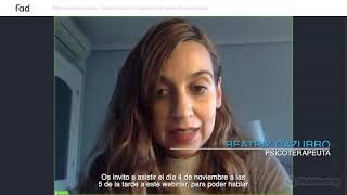 fadjuventud Beatriz Cazurro participa en las Conferencias #EnFamiliaFad #ParentalidadPositiva anuncio