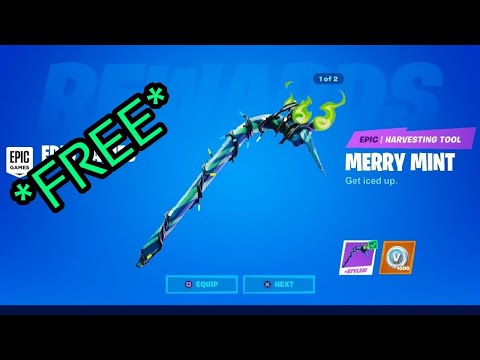 How to get minty axe for free in fortnite!