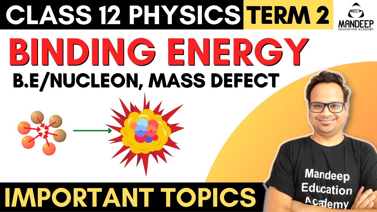 Nuclear Binding Energy, Mass Defect, Binding Energy Per Nucleon, Class 12 Physics Term 2 2022