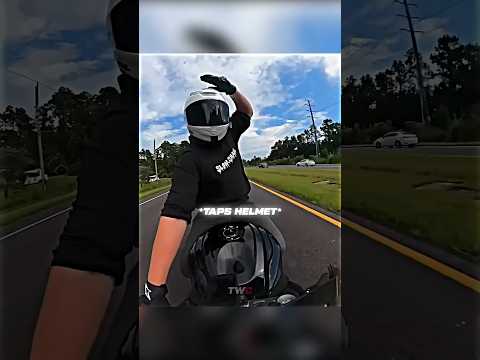 He Tapped His Helmet Then Police Pulled Him Over 😳