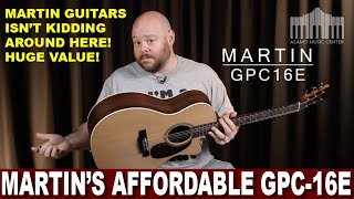 Video thumbnail for New Guitar Review: Martin Guitars GPC-16E | Affordably Priced and Made in the USA! by Alamo Music Center