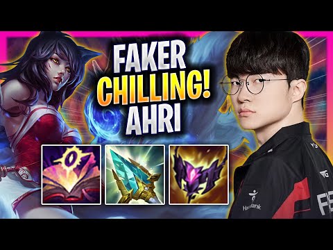 FAKER CHILLING WITH AHRI! - T1 Faker Plays Ahri MID vs Leblanc! | Season 2025