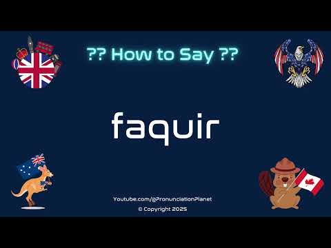 🧘‍♂️✨ How to Pronounce faquir? (CORRECTLY) | Pronunciation Planet