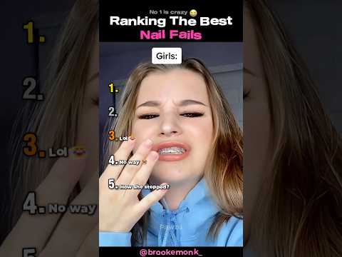 Ranking The BEST Nail Fails (NEw) #shortsviral