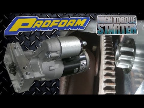 70 Camaro SS Project \"PROFORM High Torque Mini Starter\"