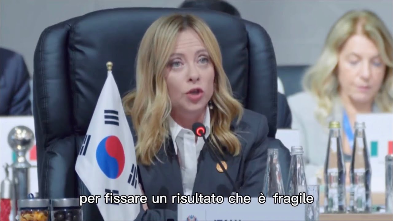GIORGIA MELONI INTERVIENE ALLA 1° SESSIONE DEI LAVORI DEL G20 SUDAFRICA (Sottotitoli in Italiano)