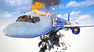 うっかり飛行機を真っ二つに破壊してしまいました...