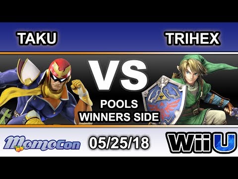 Momocon 2018 - Taku (Captain Falcon) Vs. Trihex (Link) Pools - Smash 4