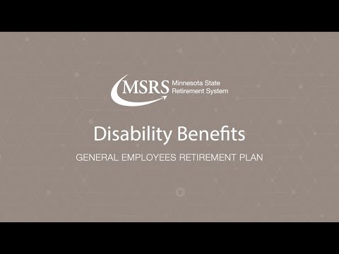 MSRS - Disability Benefit: General Employees Retirement Plan