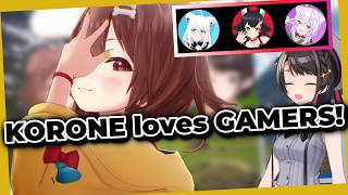 CORONE talks about the GAMERS members at Subaru's Hut!! | Hololive Clip Eng-sub