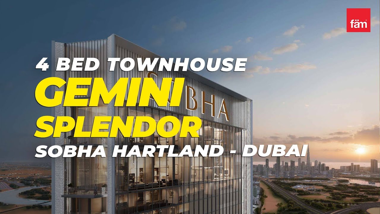 Stunning 4 Bed Townhouse in Gemini Splendor, Sobha Hartland - Dubai