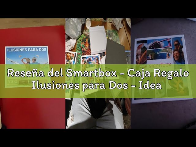 Vídeo relacionado con Smartbox Caja regalo Ilusiones para dos , Idea de regalo barato , 1 experiencia de bienestar, aventura o cena para 2 personas