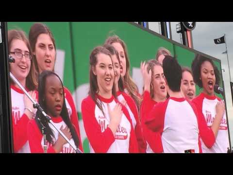 McAuley sings the Anthem at the Sox game