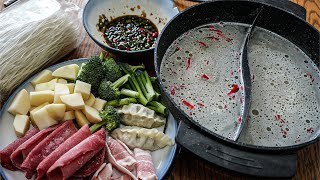 Make your own two flavoured hot pot at home