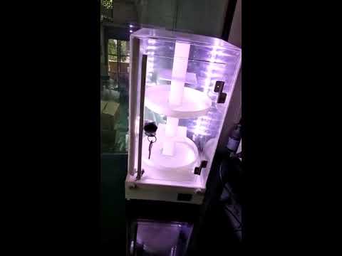 Acrylic rotating nail paint display stand