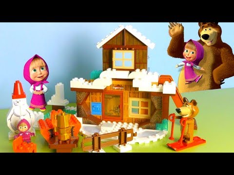 Mascha und der Bär Unboxing: Bärenhaus, Winterhaus / Masha and the Bear / Bear´s Winter House