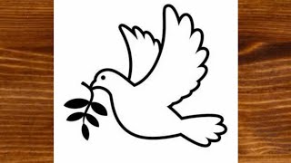 Pigeon Drawing - How to Draw Easy Birds - Step by Step Picture Drawings