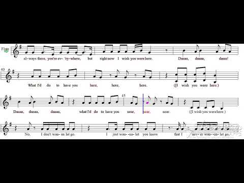 AVRIL LAVIGNE  WISH YOU WERE HERE FLUTE