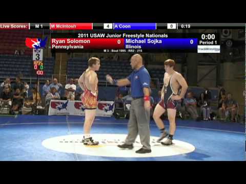 Junior Freestyle 215 - Michael Sojka (IL) vs. Ryan Solomon (PA)