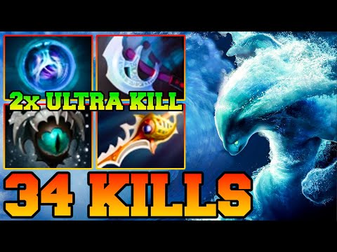 34 Kills & 2 Ultra Kills Morphling !! Morphling Dota 2 Guide 7.34 Meta Pro Gameplay Carry Safelane