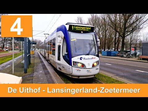 HTM RandstadRail 4: Den Haag De Uithof - Lansingerland-Zoetermeer | HTM 4006 | 2025