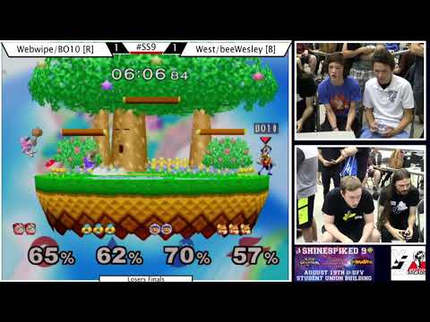 Shinespiked 9 | Melee Doubles | LF | Webwipe/Blunted_Object10 vs West/beeWesley