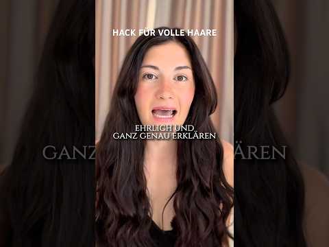 Hack für dicke, volle Haarpracht #aufklaerung #gesundheitstipps