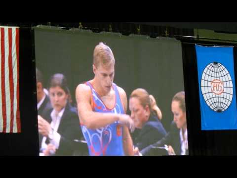 2014 Worlds Tumbling Alexander Mironov RUS 2nd pass Finals Men