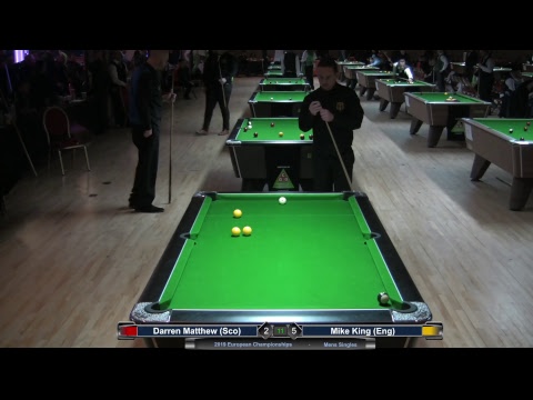 2019 Mens European Championships - Darren Matthew (Sco) v Mike King (Eng)