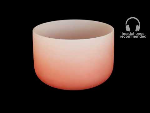 Meinl 13" Sacral Chakra Crystal Bowl - Orange - D | Unlimited Singing Bowls