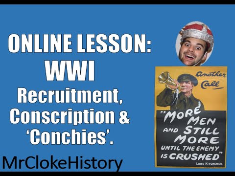 GCSE History - Warfare: WWI Recruitment, Conscription and Conscientious Objection