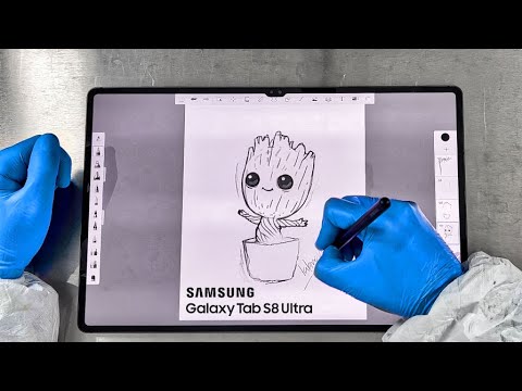 Samsung Galaxy Tab S8 ULTRA S Pen Review features for STUDENTS and ARTIST Writing and Drawing TEST