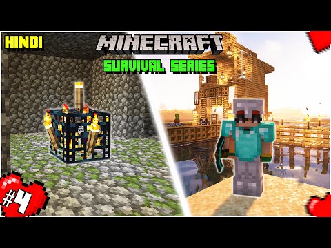 Exploring the Caves of Minecraft 1.18 & Finding Diamonds in my Minecraft Survival World Ep-04(Hindi)
