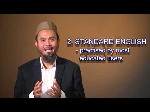 THREE LEVELS OF ENGLISH LANGUAGE