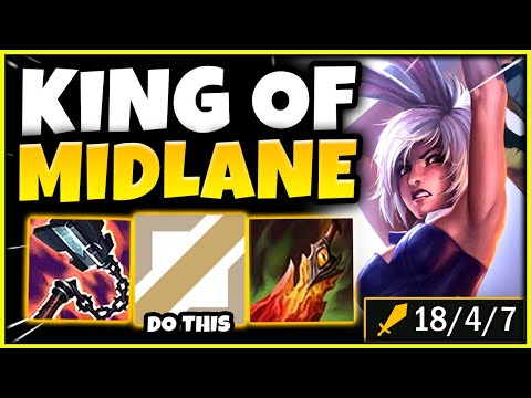 EVERYBODY PLAYS RIVEN WRONG! HOW TO RIVEN MIDLANE (ABUSE THIS) - S12 Riven Mid Gameplay Guide