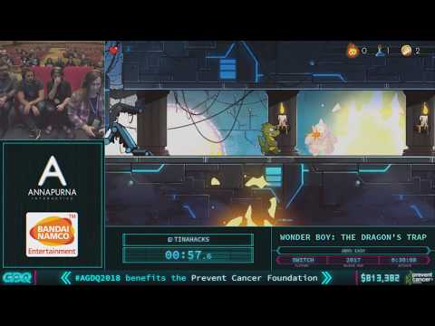 Wonder Boy: The Dragon's Trap by tinahacks in 27:49 - AGDQ 2018 - part 126