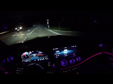 2021 Mercedes-Benz CLS 400d - MULTIBEAM LED-Scheinwerfer night drive | POV