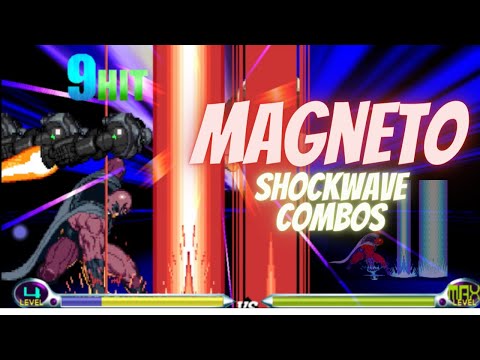 MvC2 - Magneto Multiple Shockwave Combos