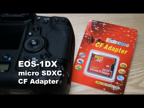 一眼レフカメラCanon EOS-1DXにmicroSDを「CFアダプター」で使ってみる件