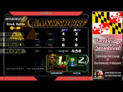 UMD Smashfest 2/14/14 - kz vs Dutch Winners R2