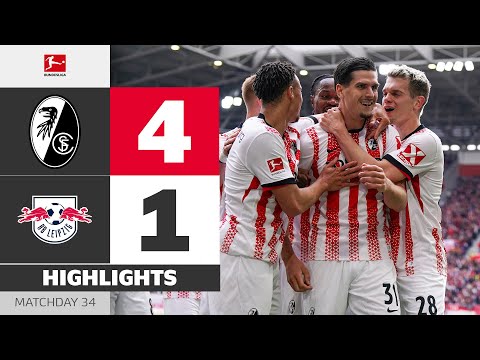 프라이부르크 VS 라이프치히 4:1 분데스리가 스포츠하이라이트