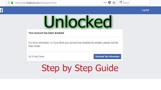 Tricks to Unlock Facebook Disabled account I Latest Video Guide 2018 (How toFix) Home IT