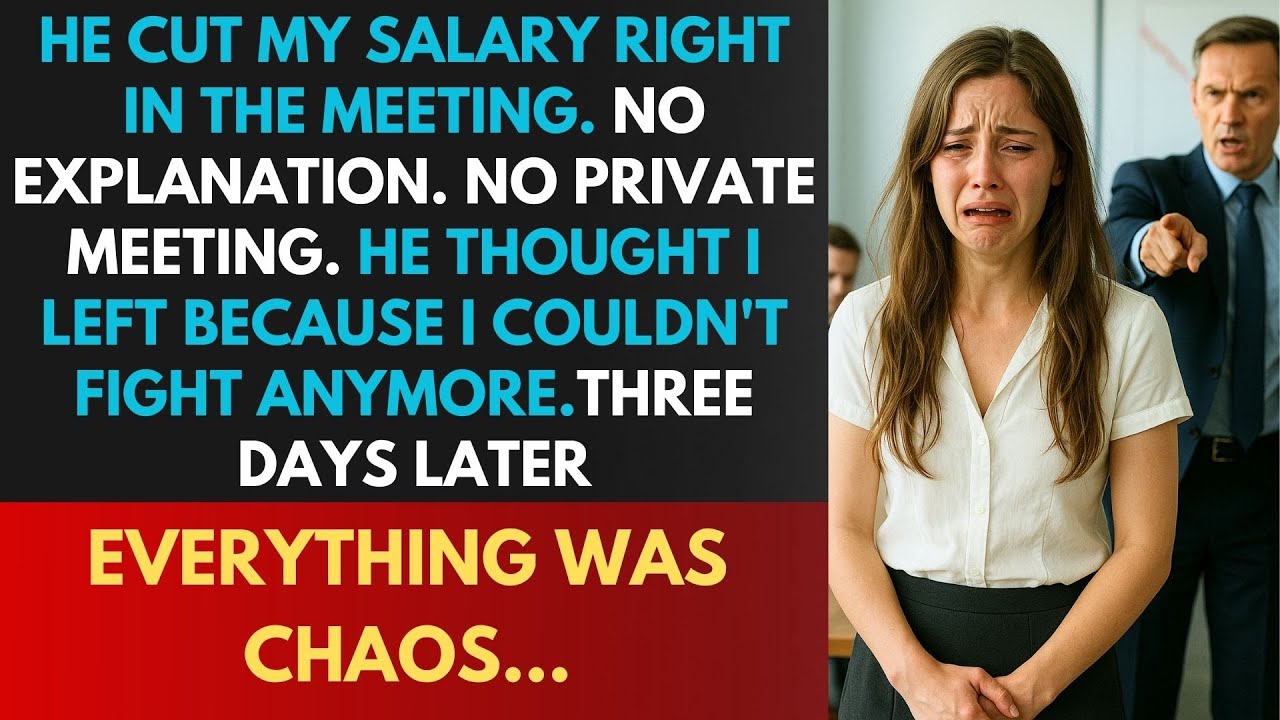My Boss Publicly Cut My Salary To “Warn” The Entire Company… The System Suddenly Crashed