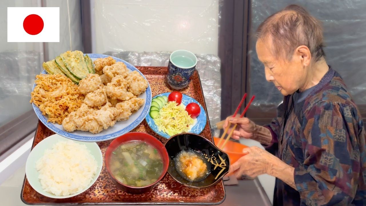 🇯🇵Dinner with My Japanese Grandma (94) | Living in the Countryside Alone