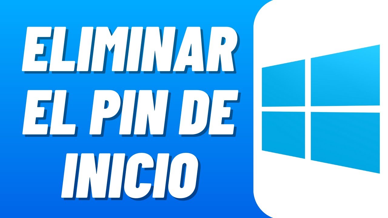 Cómo ELIMINAR el PIN de INICIO en WINDOWS 10 (2026) Guía Completa