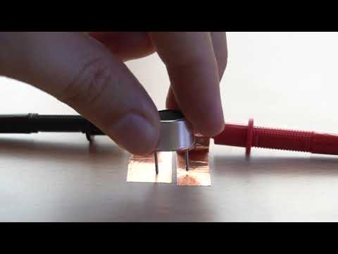Part of a video titled Tutorial: Marking the Polarity of Ultrasonic Piezos using a Multimeter